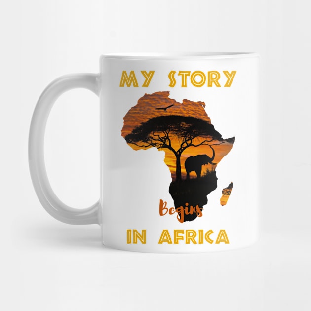 Story Begins In Africa Pride African-American History Month by SuperDj